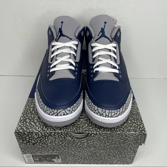 Nike Air Jordan 3 Retro “Georgetown” 2021 NEW - Picture 2 of 6
